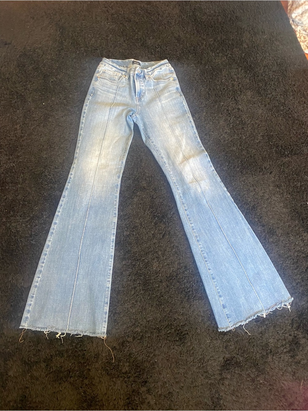 Express Light Blue Flare Jeans
